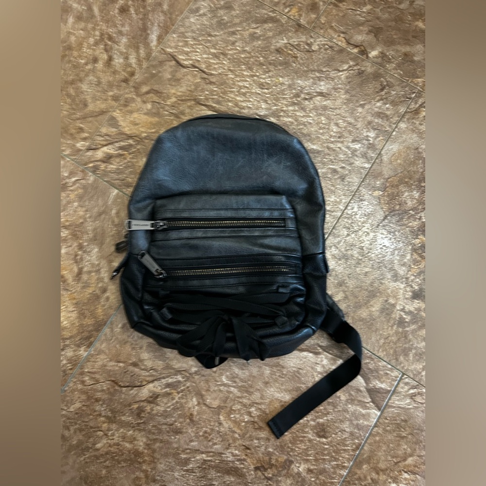 Soft faux Leather Mini Backpack